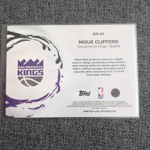 3 For $10!! Topps 25/26 Basketball Generation Now Rookie Card - Picture 2 of 2